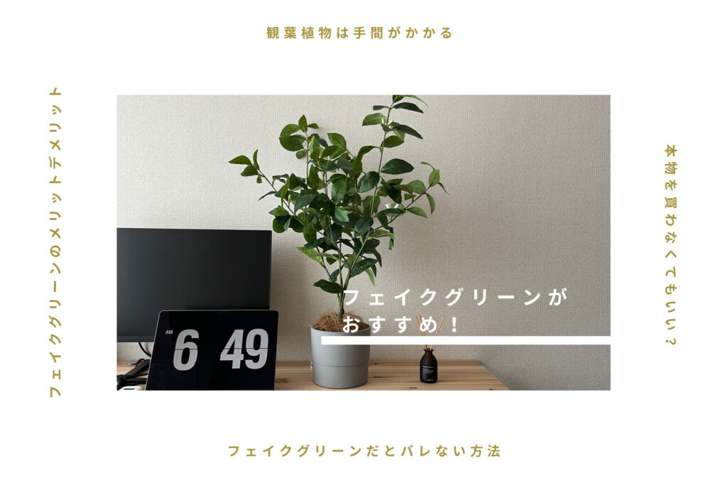 本物を買わなくてもいい？観葉植物ではなくフェイクグリーンをおすすめする理由