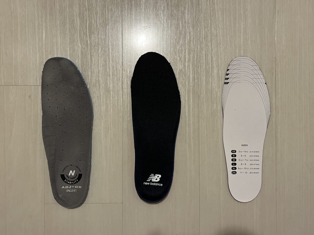 【満足度高】New Balanceのインソールを交換すると履き心地が激変します！